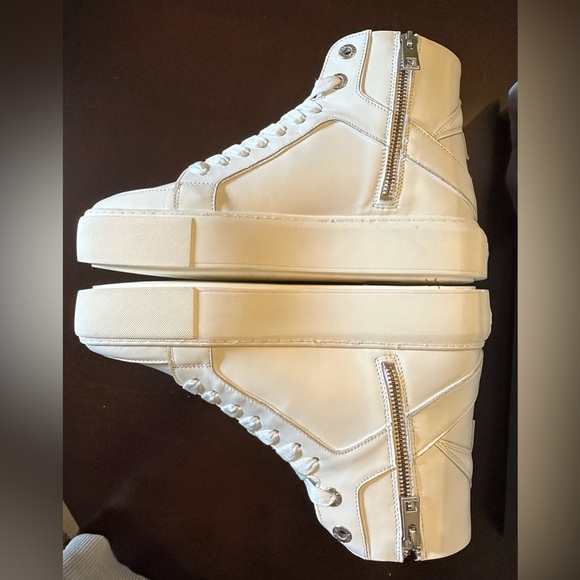 NIB Zadig & Voltaire HIGH FLASH CHUNKY SMOOTH Platform High-top 39 US 8 White - Picture 6 of 14